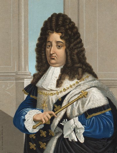 Portrét Ludvíka XIV. (1638 - 1715), krále Francie. po "" slavných mužů a žen "". Barcelona 1877. od Unknown artist