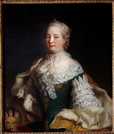 Portrét Marie Terezie Rakouské od Habsburského Lotrinska (Marie Therese Iere z Maďarska) (1717-1780) Anonymní obraz z 18. století. Nancy, Musee historique lorrain - Portrét Marie Terezie Rakouské Habsbursko-Lotrinské (Marie Therese I. Hunga od Unknown artist
