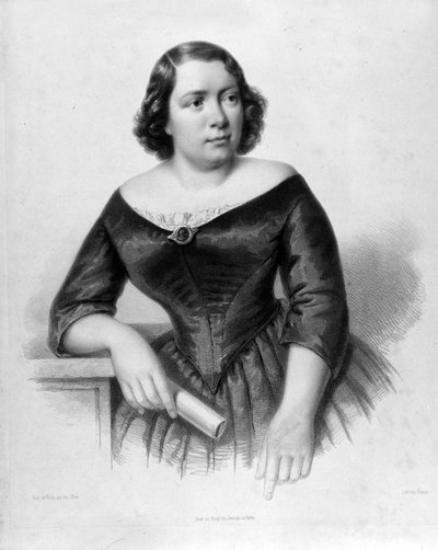 Portrét Marietta Alboni (1826-1894), italské kontraaltové zpěvačky. od Unknown artist