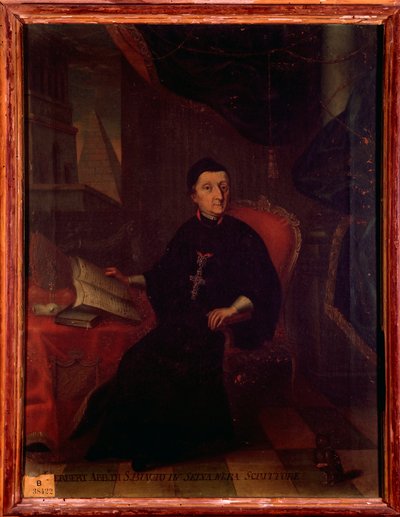 Portrét Martina Gerberta von Hornau (1720-1793) německý teolog, historik a spisovatel o hudbě Anonymní malířství. 18. století. Bologna, civilo museo bibliografico musicale. od Unknown artist