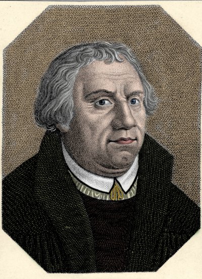 Portrét Martina Luthera (1483-1546) německého náboženského reformátora. od Unknown artist