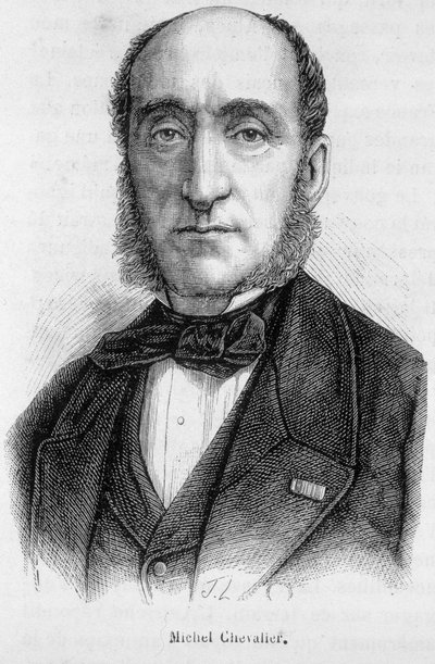 Portrét Michela Chevaliera (1806-1879), francouzského politika a ekonoma. od Unknown artist