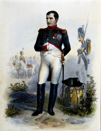 Portrét Napoleona Iera. Rytina 19. století. od Unknown artist