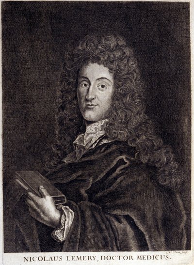 Portrét Nicolase Lemeryho (1645 - 1715), francouzského lékárníka a chemika. od Unknown artist