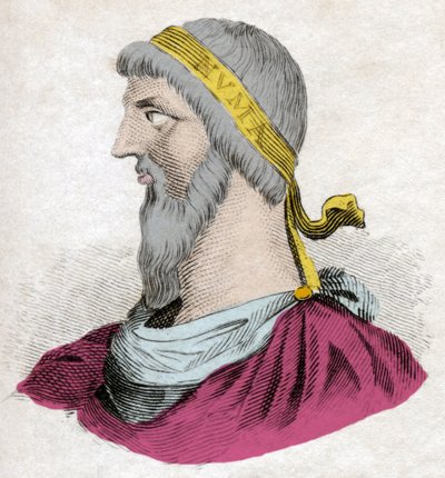 Portrét Numy Pompilia, druhého legendárního krále Říma. od Unknown artist