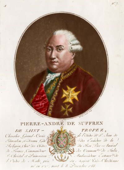 Portrét Pierra Andre de Suffrena ze Saint Tropez od Unknown artist