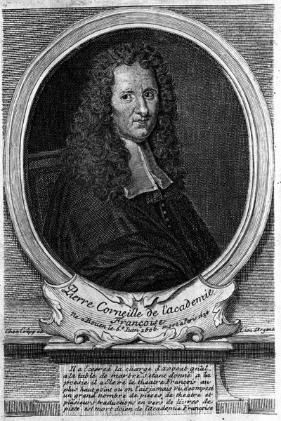 Portrét Pierra Corneille (1606 - 1684). od Unknown artist