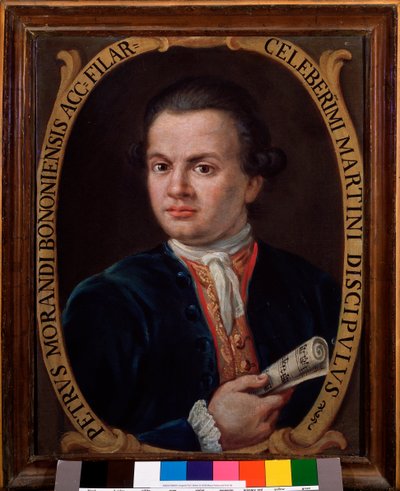 Portrét Pietra Morandiho, italského skladatele (malba od Unknown artist