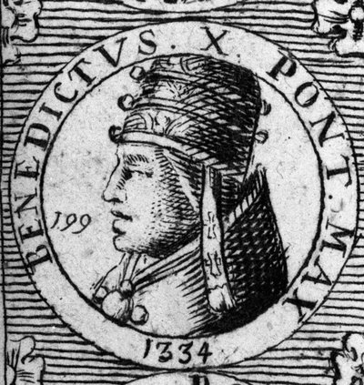 Portrét papeže Benoita X nebo Benoita 10. od Unknown artist