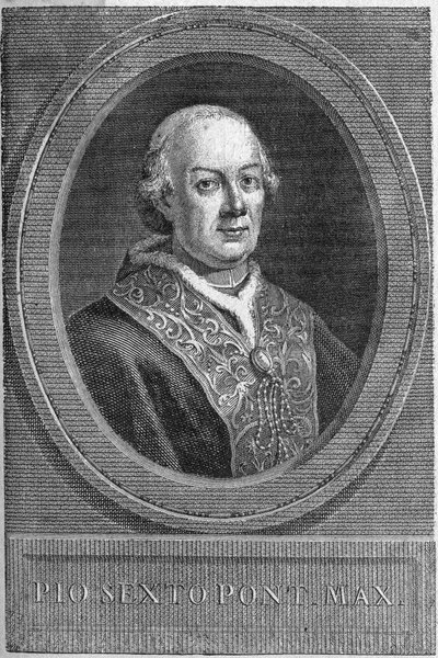 Portrét papeže Pia VI. (Pius nebo Pio nebo Giovanni angelo Braschi) (1775-1799). od Unknown artist