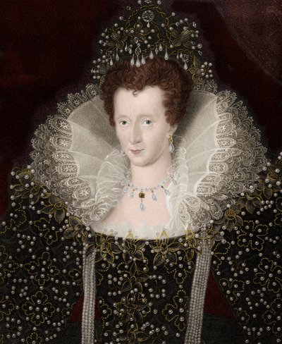 Portrét anglické královny Alžběty Iere (Elizabeth) (1533-1603) Alžběta I. od Unknown artist
