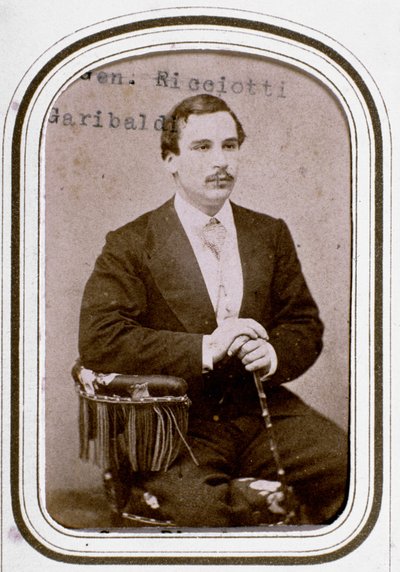 Portrét Ricciottiho Garibaldiho (1847-1924), syna italského patriota Giuseppe Garibaldiho a jeho první manželky Anity od Unknown artist