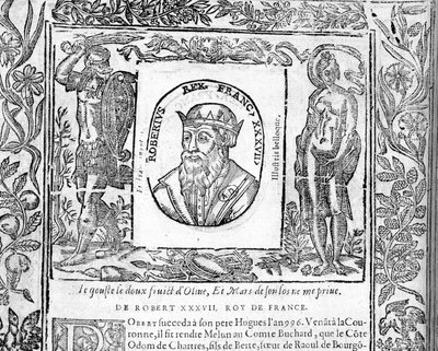 Portrét Roberta Le Pieuxe, francouzského krále v letech 996 až 1031. od Unknown artist