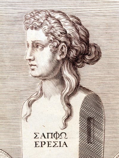 Portrét Sapho (Sappho). od Unknown artist