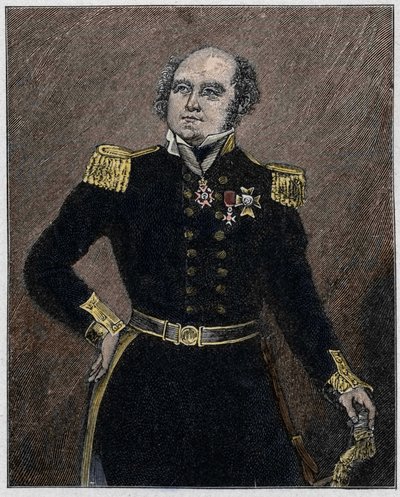 Portrét sira Johna Franklina (1786-1847), námořního důstojníka a britského průzkumníka. od Unknown artist