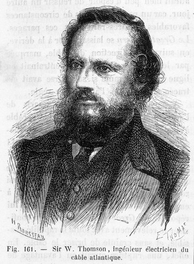 Portrét sira Williama Thomsona, lorda Kelvina (1824-1907) - v „Zázracích vědy“ od Louise Figuiera od Unknown artist