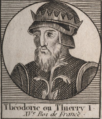 Portrét Thierryho III od Unknown artist