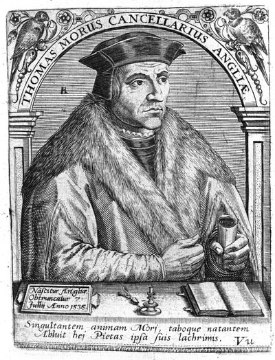 Portrét Thomase Morea (1478 - 1538), anglického politika a humanisty. od Unknown artist