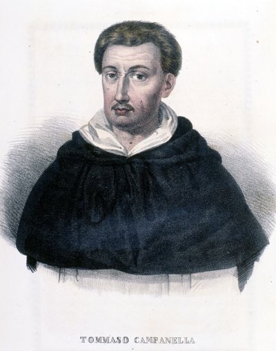 Portrét Tommaso Campanella (1568-1639), italský filozof. od Unknown artist
