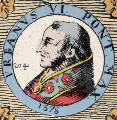 Portrét Urbana VIA (Bartolomeo Prignano) (Urbano sesto VI) od Unknown artist