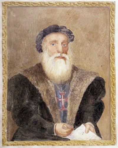 Portrét Vasco de Gama – v „“Život portugalského prince Henriho s příjmením kormidelníka”” od Richarda Henri Majora od Unknown artist