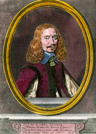 Portrét Vincenta Cara (1597-1648) francouzský spisovatel Rytina z 18. století Soukromá sbírka od Unknown artist