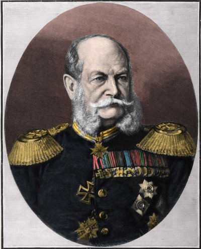 Portrét Viléma I. (1797-1888), pruského krále a německého císaře. Rytina z konce 19. století. od Unknown artist