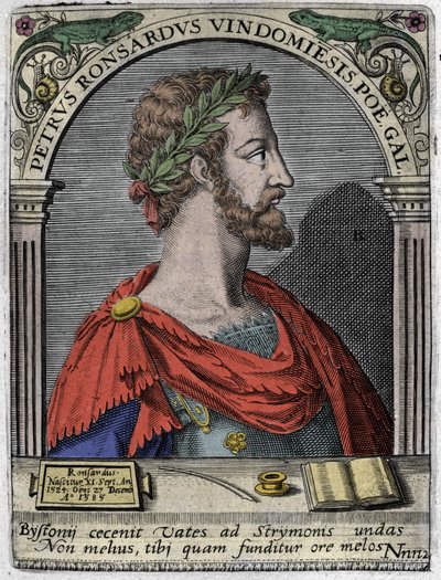 Portrét francouzského básníka Pierra de Ronsarda (1524-1585). od Unknown artist