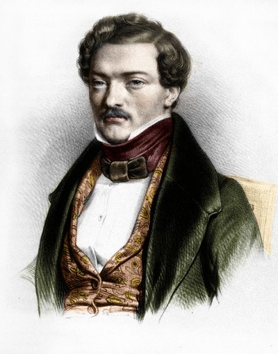 Portrét francouzského tenoristy Gilberta-Louise Dupreze od Unknown artist