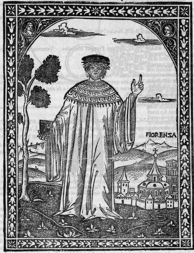 Portrét italského básníka Francesca Petrarcy (Petrarque od Unknown artist
