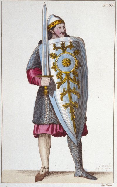 Portrét Paladina Rolanda, synovce Karla Velikého. od Unknown artist