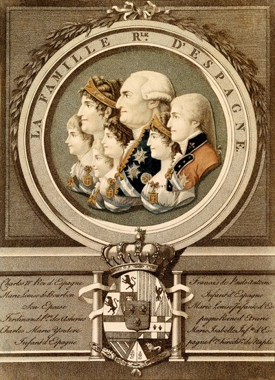Portrét španělské královské rodiny: Král Carlos IV. (Karel IV od Unknown artist