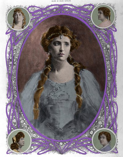 Portrét zpěvačky Nellie (Nelly) Melba (1861-1931) konec 19. od Unknown artist