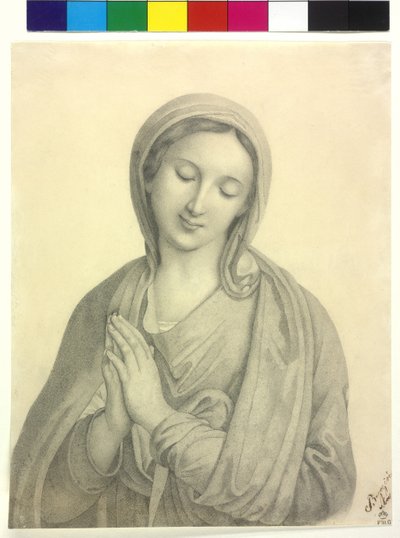 Modlící se Madona od Unknown artist