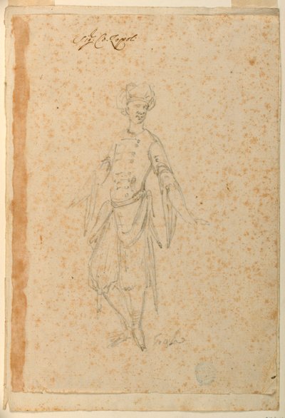 Projekt pro baletní kostým orientálního šaška od Unknown artist