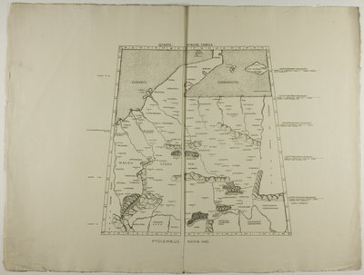 Čtvrtá Evropa Tabula: Ptolemaeus Romae 1490 od Unknown artist