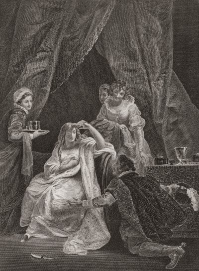Královna Alžběta I. a hrabě ze Sussexu. (tisk) od Unknown artist