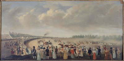 Závody na Champ-de-Mars, dnešní 8. obvod, kolem roku 1830, mezi lety 1801 a 1900 (olej na plátně) od Unknown artist