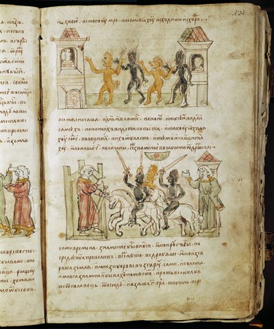 Radziwillova kronika, detail od Unknown artist