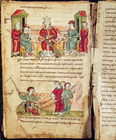 Radziwillova kronika, detail od Unknown artist