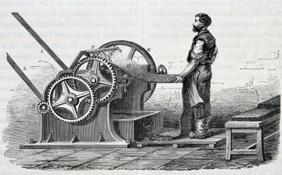 Drtiče surové gumy – v „“The Wonders of the industry”” od Louise Figuiera od Unknown artist