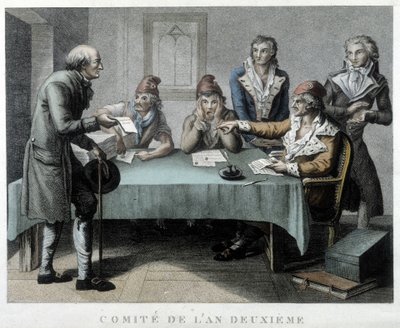 Revoluční výbor roku II (1794) od Unknown artist