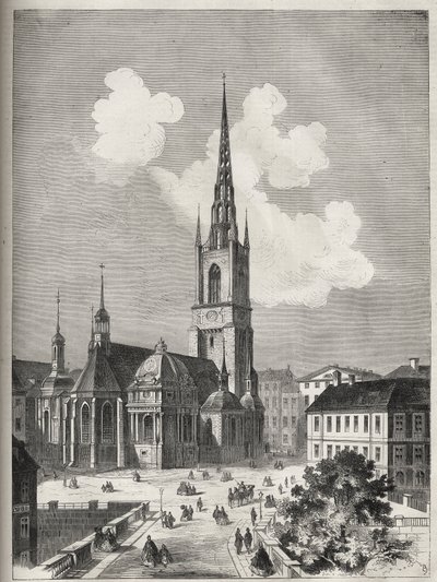 Kostel Riddarholmen - Kostel Riddarholm ve Stockholmu - 1866 - od Unknown artist
