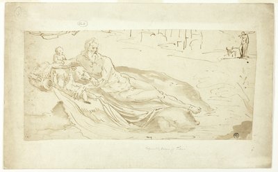 Řeka Tiber s Romulem a Remem od Unknown artist