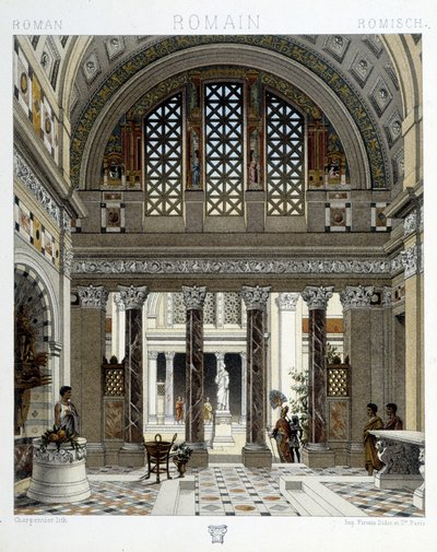 Římské stanoviště ve starověku - v „“Historickém kostýmu““ od Racineta od Unknown artist