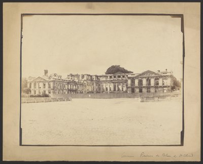 [Zřícenina zámku Saint-Cloud] od Unknown artist