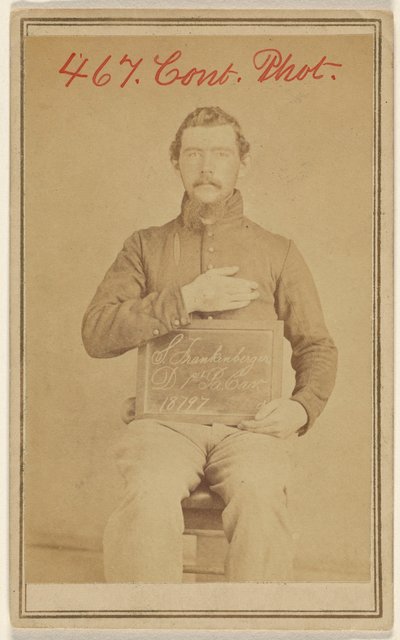 [S. Frankenberger D. 1st Pa. Cav. 18797, oběť občanské války] od Unknown artist