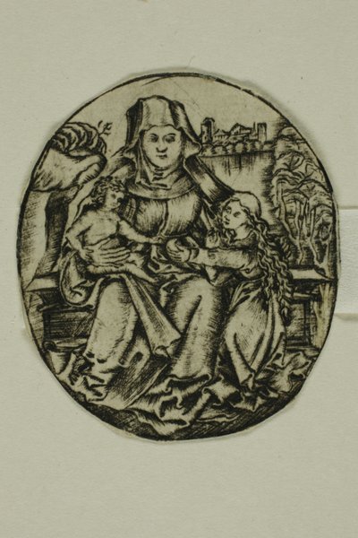 Svatá Anna, panna a dítě od Unknown artist