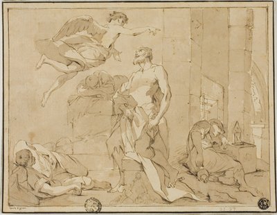 Svatý Pavel zachráněn z vězení andělem od Unknown artist