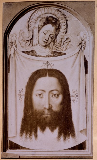 Svatá Veronika ukazující rubáš s tváří Kristovou, od ap. Flandry 15. století. od Unknown artist